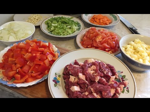 Lagman soup Лагман - uzbek noodle soup recipe. Asmr