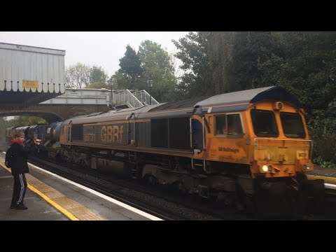 66731 “Interhub GB” And 66739 “Bluebell Railway” Through Charing With An RHTT 24/10/2019