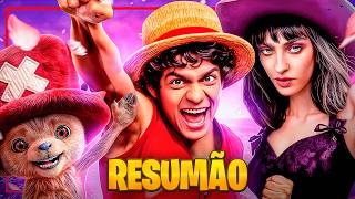 One Piece (Da Netflix KKKKK) AS DUAS TEMPORADAS: A História em 1 Vídeo!