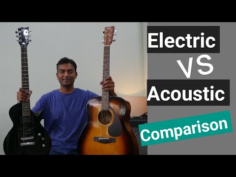 Electric vs Acoustic guitar comparison| All the difference between them that you need to know|