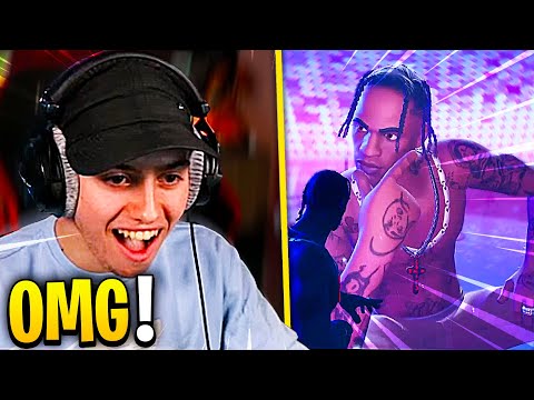 JE RÉAGIS AU CONCERT DE TRAVIS SCOTT SUR FORTNITE ! (Événement ft. Inoxtag, Doc, Valouzz ...)