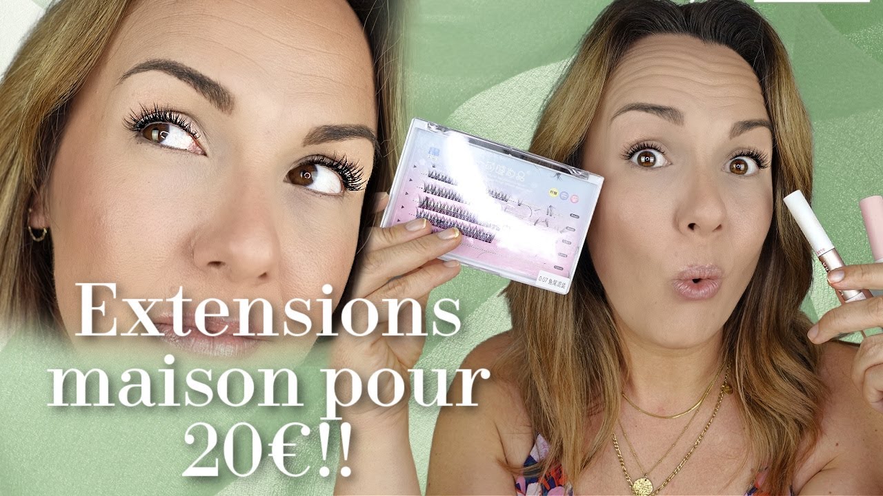 TUTO : EXTENSIONS DE CILS FACILE ET PAS CHER A LA MAISON!!!