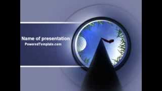 Golf Hole PowerPoint Template by PoweredTemplate.com