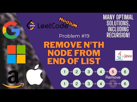 FAANG Coding Interview - LeetCode 19 -  Remove Nth Node From End of List Solution - Blind 75 [Java]