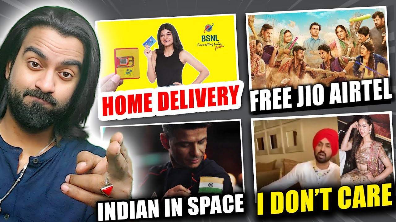 Diljit Dosanjh Reply on Controversy, BSNL Home Delivery, Panchayat on Jio, Airtel, Indian in ISS