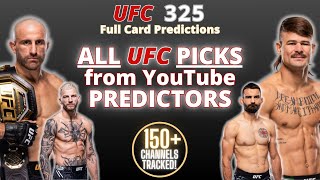 Overview of ALL PREDICTIONS for UFC 325: Volkanovski vs Lopes 2