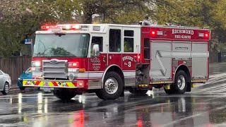 Richmond Fire Rescue - Engine 3 Responding (x2)