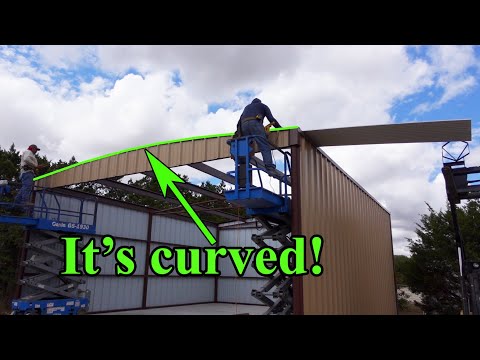 Installing Continuous Roof on a metal building