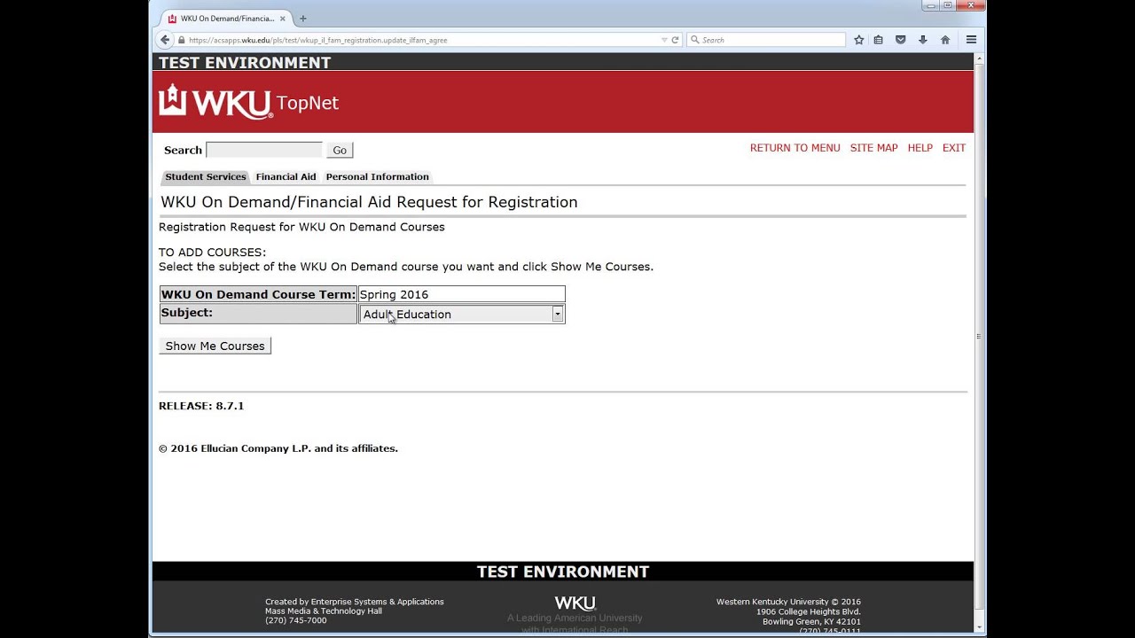 How To: WKU On Demand Financial Aid Form Video Preview