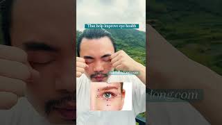 Massage eyes socket.