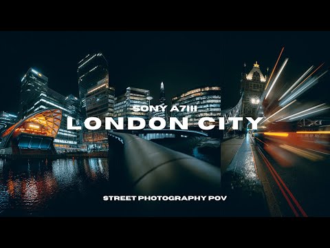 London City Night Street Photography 4K POV | Sony A7III