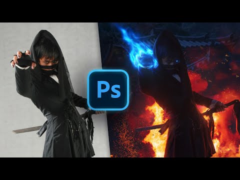 Creating a MYSTIC SAMURAI in Photoshop- Speed art