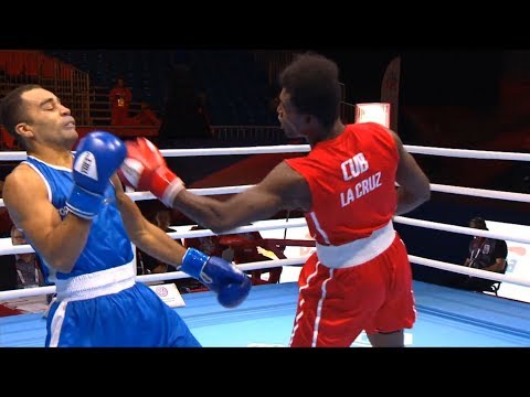 Round of 16 (81kg)  LA CRUZ Julio (CUB) vs NTAMBWE Gaetan (FRA) /AIBA World 2019