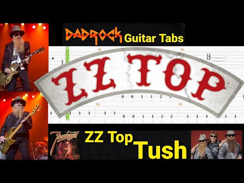 Tush - ZZ Top - Guitar + Bass TABS Lesson