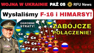 05 PAŹ: Ukraińcy ZMIAŻDŻYLI Rosyjskie Bazy, Mosty i Składy! | RFU News