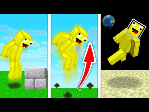 I Upgrade My Jump TO THE MOON In Minecraft!