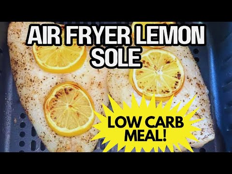 Air Fryer Lemon Sole in 10 Minutes 🐟 Delicious, Tender & Low Carb Seafood Recipe🍋 Beginner Friendly!