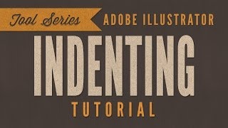 preview picture of video 'Illustrator CC CS6 Tutorial:  Indenting Text Typography'