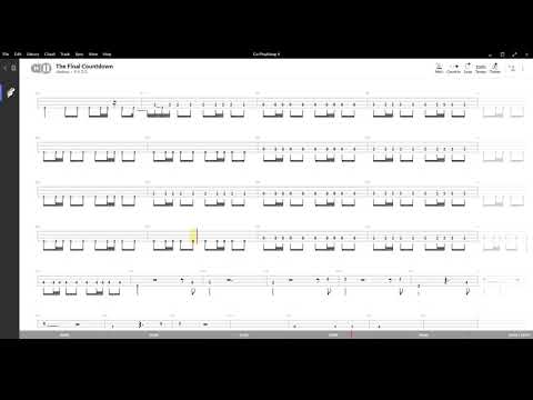 The final Countdown ( Europe ) ,Tablatura e base Senza Basso - Backing bass track - NO BASS