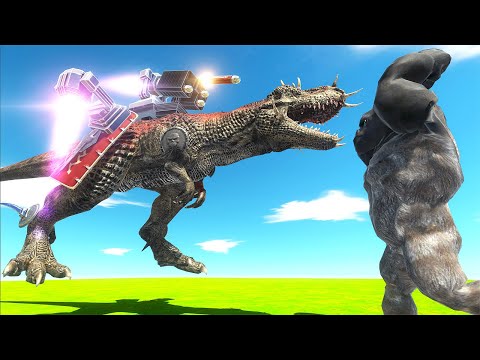 Putting a JETPACK on a T-REX - Animal Revolt Battle Simulator