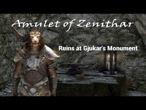 Skyrim: Special Edition -  Amulet of Zenithar, Ruins at Gjukar's Monument; Glitchy Shrine Explained