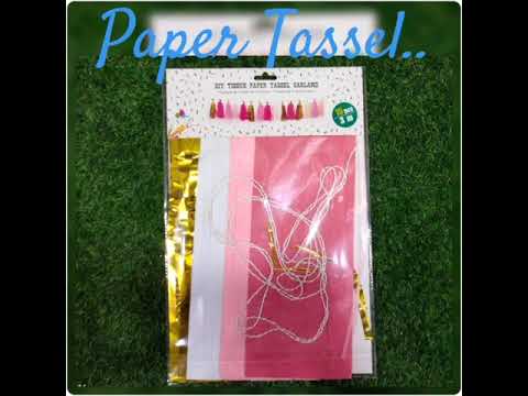 Tissue paper tassels