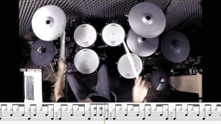 DRUMS ONLY + Drum Sheet - Throne - Bring Me The Horizon - Triggered By Steven Slate Drums