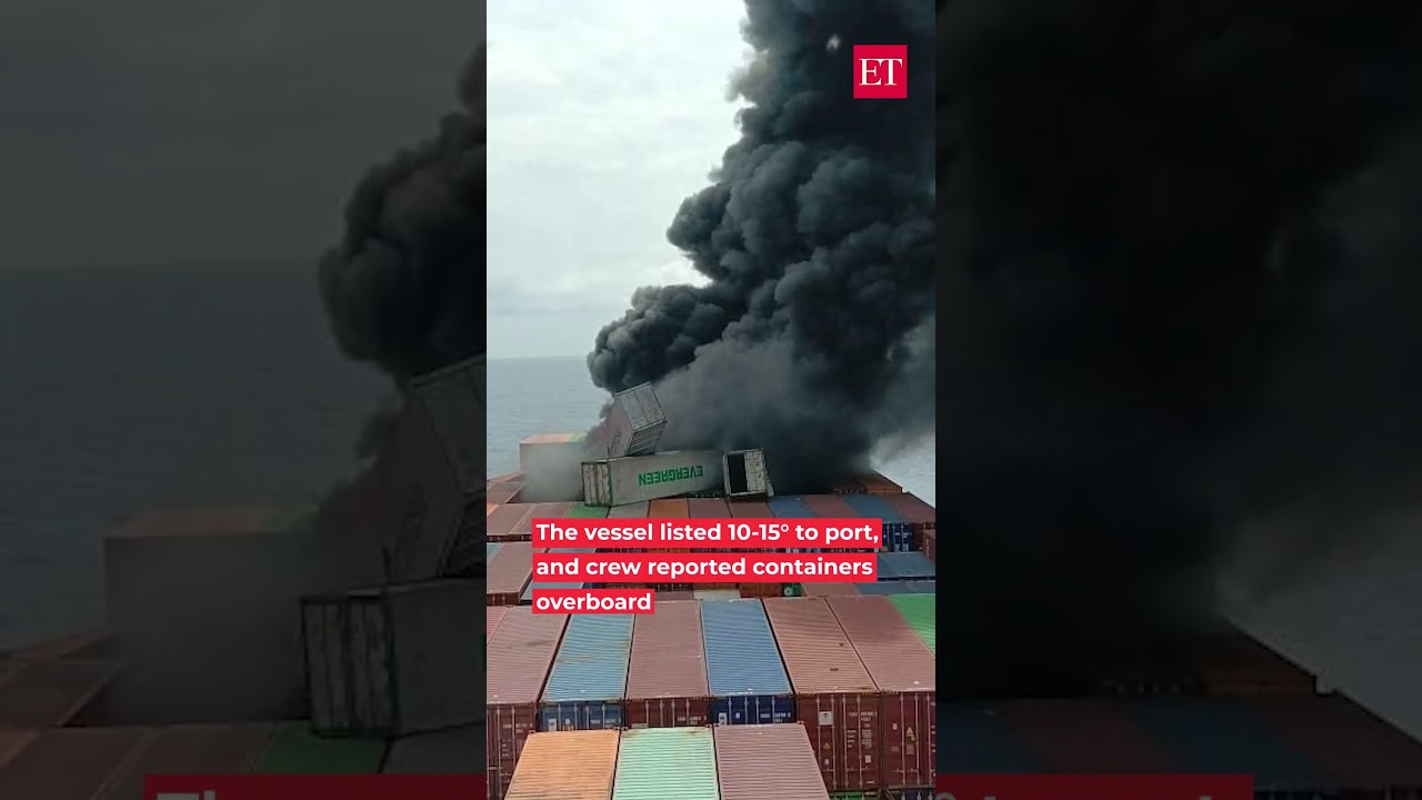 Watch: Fire engulfs WAN Hai 503 container ship at sea