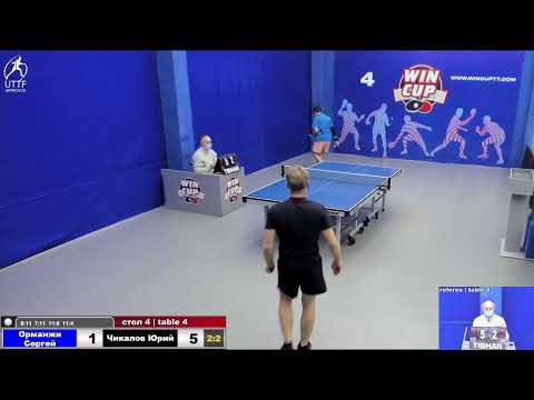 22:35 Орманжи Сергей (2:3) Чикалов Юрий  стол 4  ЮГ-4  21.01.22