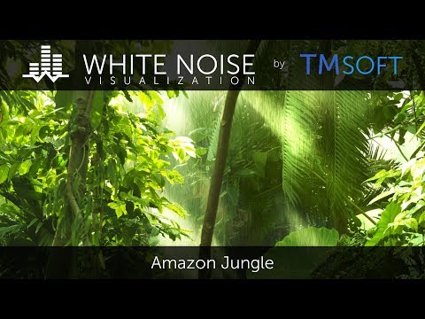 Amazon Jungle at Night - 1 Hour Relaxing Sleep Sound with Dark Screen Saver