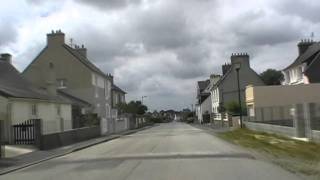 preview picture of video 'Driving Along Rue du Ménez Hom & Rue de la Mairie, Telgruc-sur-Mer, Brittany, France'