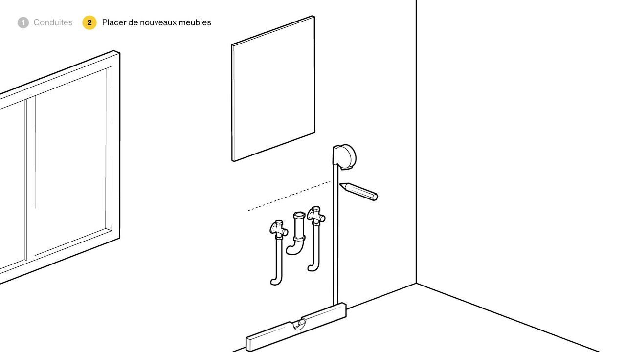 Installer un meuble de salle de bain