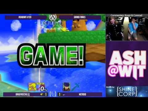 Drugfreechu (GnW) vs Metroid (Ike) - ASH@WIT #120 Project M Grand Finals