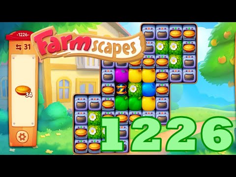 Farmscapes Level 1226 HD Gameplay Walkthrough | 3 - match game | android | ios | pc | GameGo Game