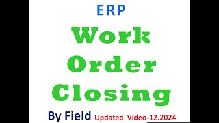 Work Order CLOSING by FIELD OFFICERS  This video only for TNEB Employees for Training Purposes