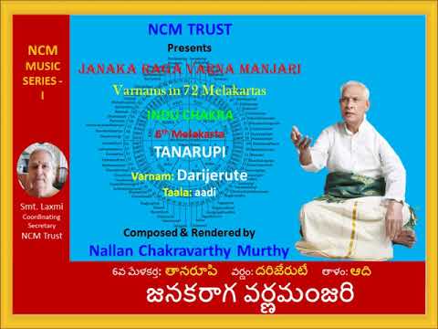 Nallan Chakravarthy Murthy Varnam-Darijerute Raga-Tanarupi — वीडियो थंबनेल