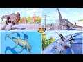 All Dinosaurs & Reptiles Attacking Fences and Walls Animations 🦖 Jurassic World Evolution 2 - JWE