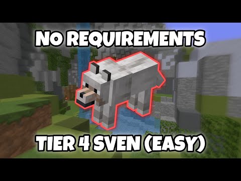 EASIEST WAY TO KILL SVEN T4! (NO REQUIREMENTS) | Hypixel Skyblock