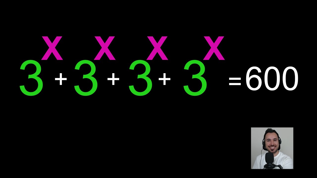 Exponential Math Equation | Olympiad Training | AMC Practice Question