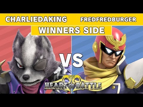 Heart of Battle -  Charliedaking (Wolf) vs Fredfredburger (Captain Falcon) Winners - Smash Ultimate