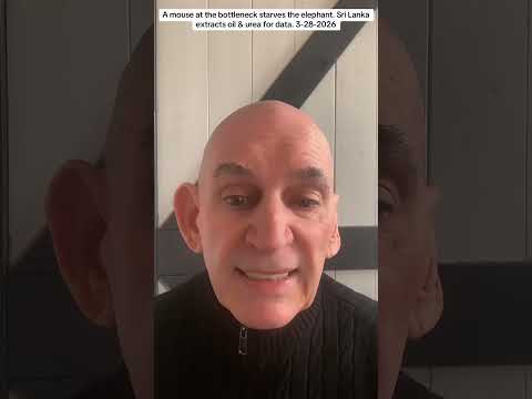 A mouse at the bottleneck starves the elephant. Sri Lanka extracts oil & urea of data 3-28-2026