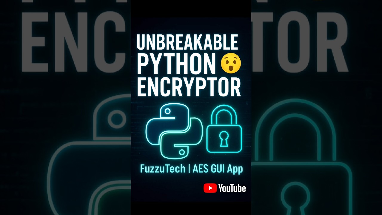 Quantum-Safe Python Encryptor! AES-256 + Kyber512 = Uncrackable Security 🔐 #FuzzuTech #CyberSecurity