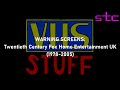 2083 VHS Stuff 20th Century Fox Home Entertainment UK Ireland Warning Screens 1978 2005