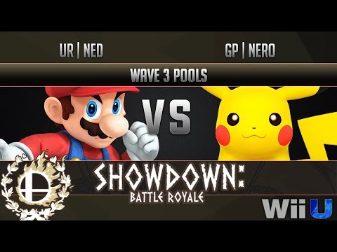 Showdown Battle Royale WAVE 3 POOLS - UR | Ned (Mario) vs GP | Nero (Pikachu)