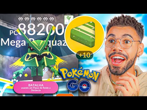 FIZ MEU PRIMEIRO *MEGA RAYQUAZA* E A NOVA ATUALIZAÇÃO FOI INSANA… 😍🤩🤯 #pokemongo