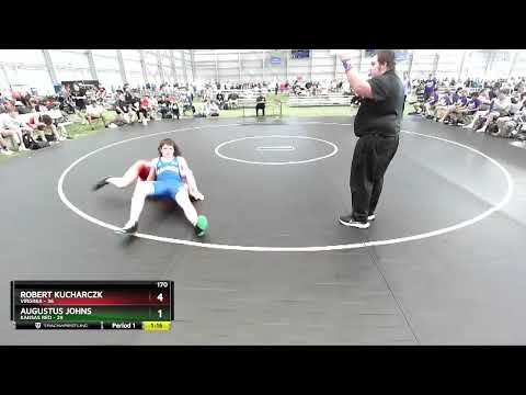 170 Lbs Round 2 (8 Team) - Robert Kucharczk, Virginia Vs Augustus Johns, Kansas Red 0461
