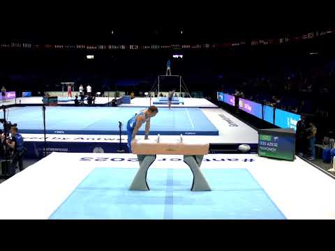 TIKHONOV Ivan (AZE)_2023 Artistic Worlds, Antwerp (BEL)_Qualifications_Pommel Horse