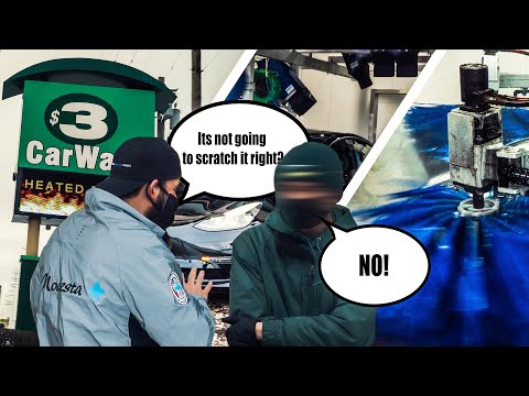 Will A Tunnel Car Wash Scratch My Car? | I Bring My NEW Tesla To The Car Wash