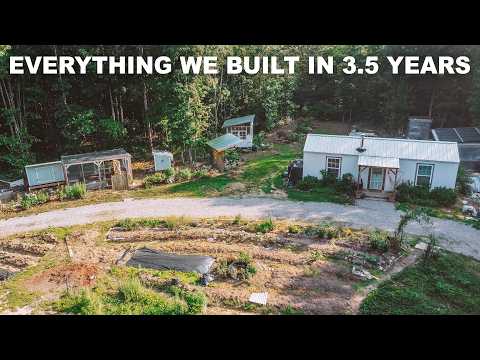 We built an Off Grid Homestead in 3.5 years (start to finish timelapse)