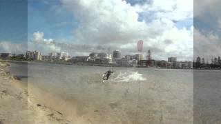 preview picture of video 'Kiteboarding The Entrance Winter 2011'